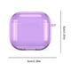 thumbnail image 4 of Funda Protectora Transparente Con Mosquetón TPU para Airpods 4 (Transparente) Púrpura, 4 of 9