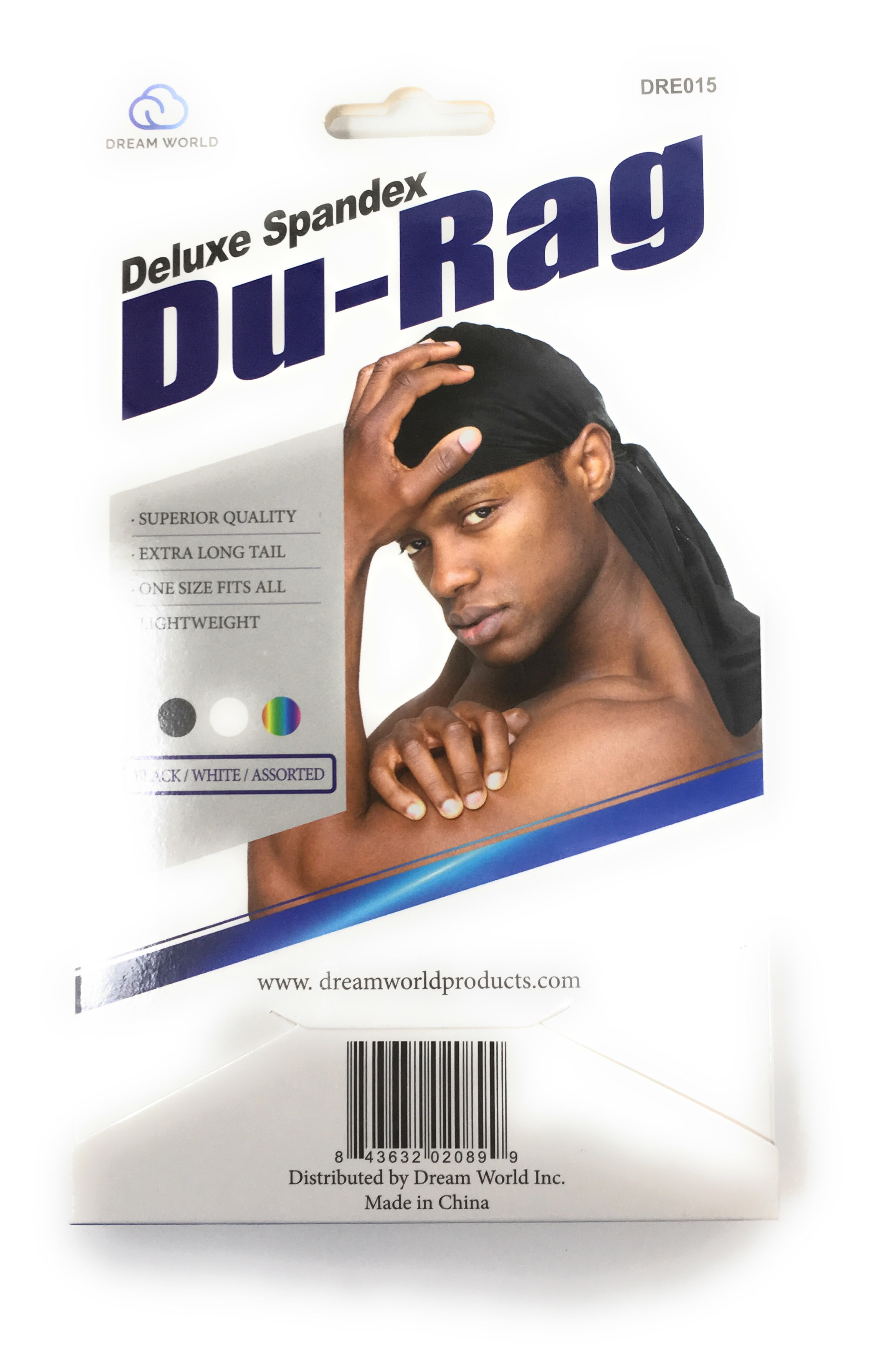 Dream Deluxe Spandex Du-rag Long Tie 360 Waves Builder Kiss
