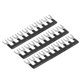 thumbnail image 5 of Tira de barrera 400 V Conductividad confiable 15 A Tiras de terminales tipo horquilla segura PVC retardante de llama 10 piezas con preaislamiento para gabinetes de distribución, 5 of 8