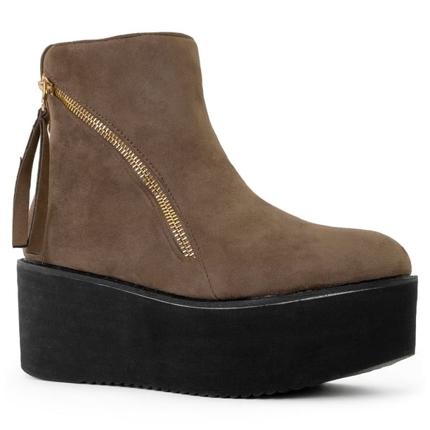 womens lug sole platform ankle boots