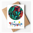 thumbnail image 1 of Flower Bird Wedding Cards Congratulations Greeting Envelopes, 1 of 3