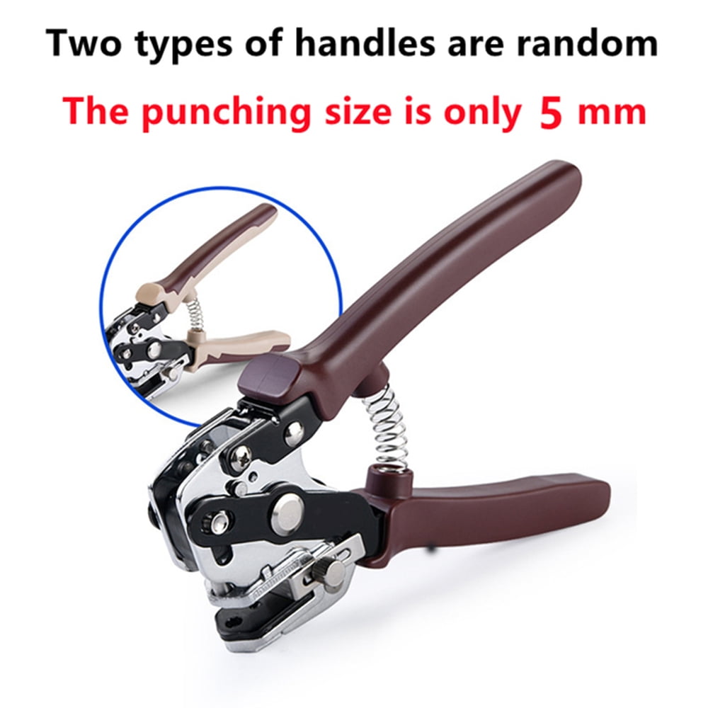 Leather Hole Punch Tool Mechanical Double Leverage Principle for Belt