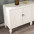thumbnail image 4 of Southern Enterprises Antique White Accent Cabinet Transitional Style, 63.25” W, 4 of 27