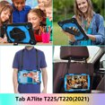 thumbnail image 5 of Kids 3-layer Case for Samsung Galaxy Tab A7 Lite 8.7" 2021 SM-T225/SM-T220, with Pencil Holder 360 Rotating Kickstand Hand-strap/ Shoulder Strap Heavy Duty Protective Cover,M-black+blue, 5 of 7