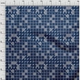 thumbnail image 4 of oneOone Viscose Chiffon Royal Blue Fabric Striped Line Fabric For Sewing Printed Craft Fabric By The Yard 42 Inch Wide, 4 of 6