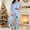 Sky Blue, variant on Christmas Pajamas for Women Pink Button Down Long Sleeve 2 Piece Pajama Set Holiday Sleepwear Loungewear,Size 2XL