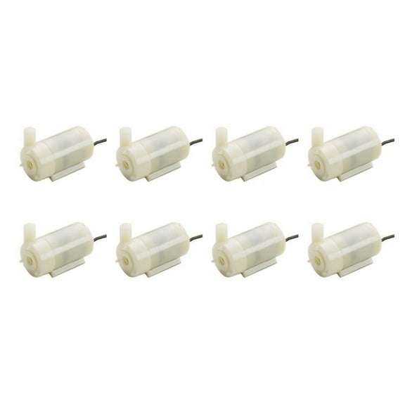 8pcs White Silent Mini Submersible Pump for DC3V 5V Computer Water Cooling USB Powered Horizontal