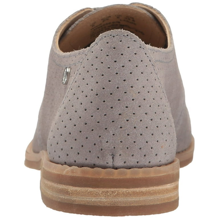Hush Puppies Women s Aiden Clever Oxford Frost Gray Suede Perforated 5.5 M US