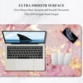 thumbnail image 3 of Large Gaming Mouse Pad, XXL Desk Pad, 35.4 x 15.7 Inch, Non-slip Rubber Base, Stitched Edges, Superior Surface, Waterproof Keyboard Mat, Large Mousepad for Gamer, Office & Home, Pink Gold Marble, 3 of 6