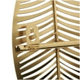 thumbnail image 4 of DecMode Gold Metal Metallic Leaf Wall Decor with Silver Accents, 4 of 12