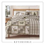 Lodge Quilt Set - Lightweight, Soft, All-Season - 3-Piece Reversible Rustic Bedding Set (King / California King, Multi)
