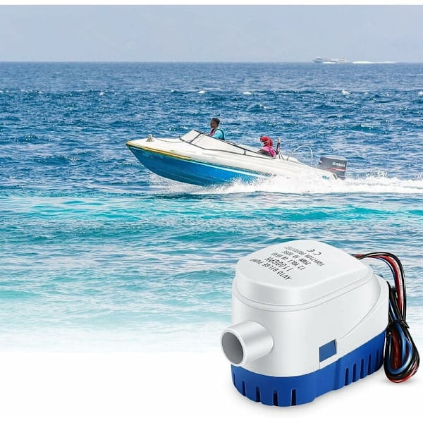 Pompes de Cale, 12V 1100 GPH Pompe de Cale Automatique Submersible Marine