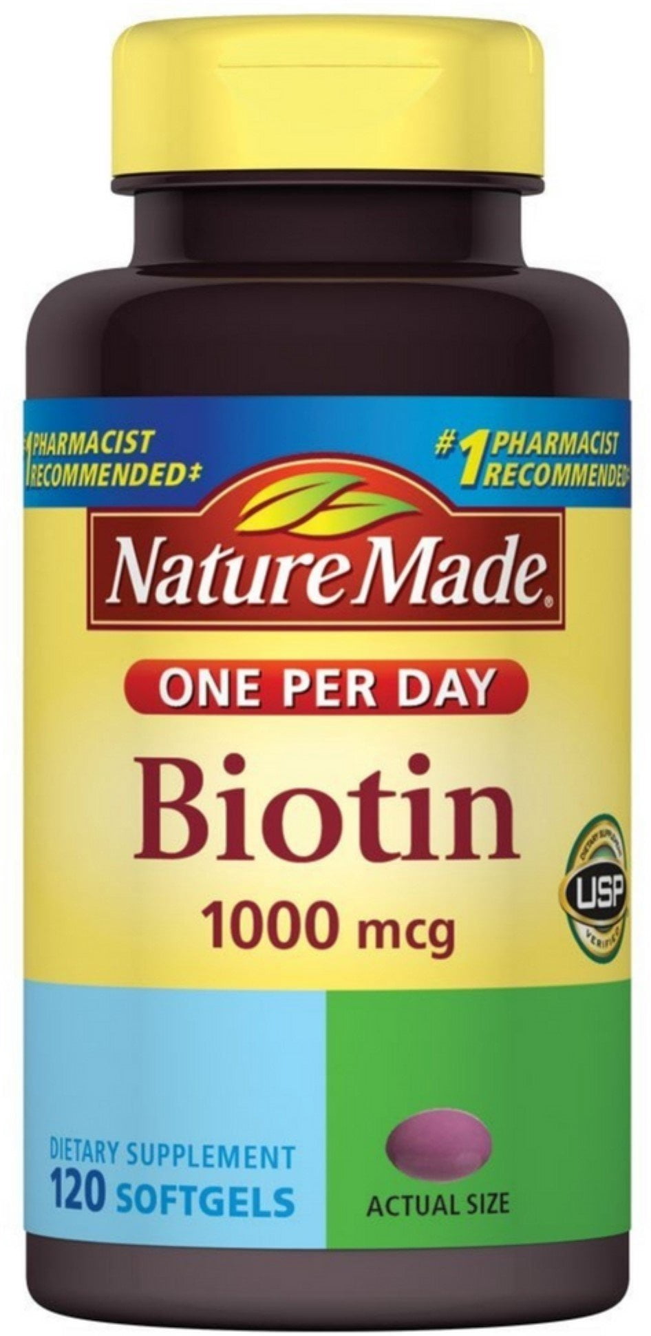 Nature Made Biotin 1000 mcg Softgels 120 ea (Pack of 6)