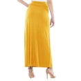 thumbnail image 2 of Women's Stretchy Flowy Maxi Skirt with Elastic Waistband for Comfort and Style, 2 of 5