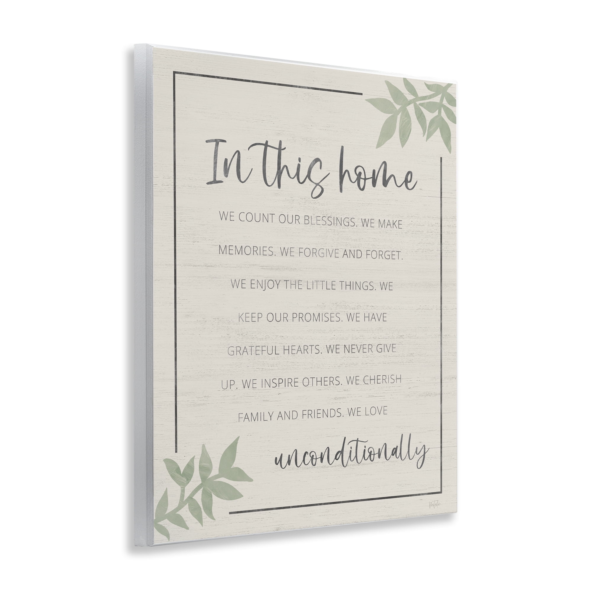 Stupell Industries We Love Unconditionally Wall Plaque Art, design by Natalie Carpentieri