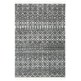 thumbnail image 3 of SAFAVIEH Berber Fringe Vinal Aztec Shag Area Rug, Gray/Ivory, 5'3" x 7'6", 3 of 11