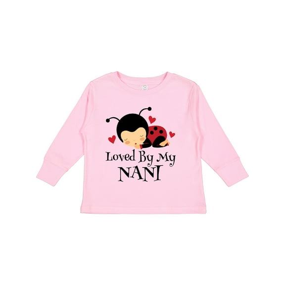 Inktastic Loved By My Nani Girls Long Sleeve Toddler T-Shirt