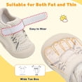 thumbnail image 3 of Zapatos de bebé FEETCITY con punta ancha y transpirables, color beige, 0-6 m, 3 of 7