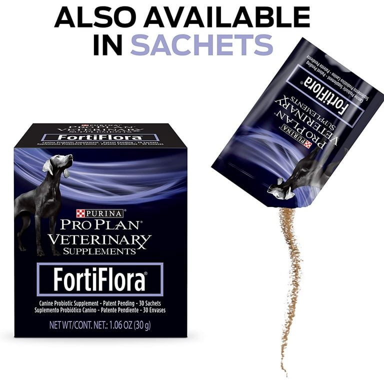 Purina Pro Plan Veterinary Supplements FortiFlora Dog Probiotic Supplement,  Canine Nutritional Supplement - (72) 30 ct. Boxes : Pet Probiotic  Nutritional Supplements : Pet Supplies 