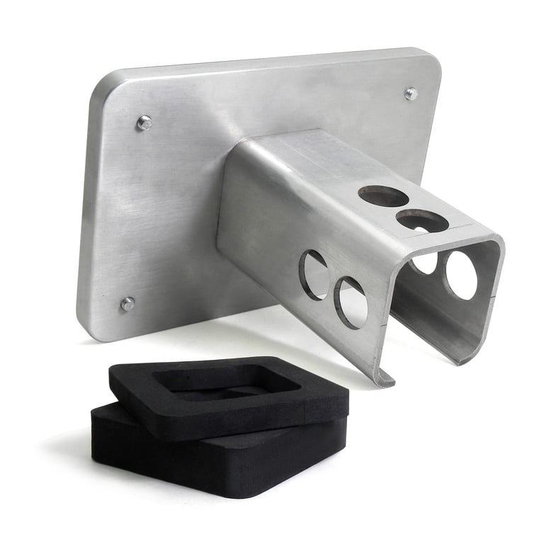 Official Ford Licensed Billet Aluminum Hitch Cover - Black, 3/8" Thick, Fits 2" Receiver