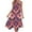 Multicolor, variant on Lorytime Women's Casual Dresses Midi Length Summer with Pocket Sleeveless Tank Dress Hankerchief Hem Hawaiian Sundress Calf Length Dresses Floral Print Crewneck Beach Dresses S