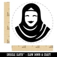 thumbnail image 2 of Hijab Muslim Woman Self-Inking Rubber Stamp Ink Stamper - Black Ink - Small 3/4 Inch, 2 of 7