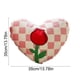 thumbnail image 3 of Almohadas de peluche, decoraciones navideñas, cojines decorativos con forma de corazón para San Valentín, cojines bordados con rosas de formas únicas, cojines de sofá con mechones, artículos para San, 3 of 6