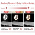 thumbnail image 3 of Espejo de aumento recargable 5X/10X con luz LED y cuello flexible 360°. 3 colores de luz., 3 of 4