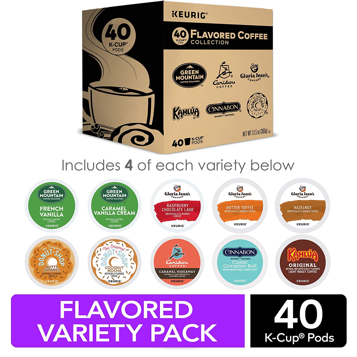 K-Cup Flavored Variety Sampler, Keurig 