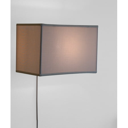 

Floating Shade Plug-In Wall Light White (10x16) (10x16) x 11
