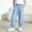 A_ Light Blue, variant on Big Kids Girls Premium Tencel Denim Pants, Soft Lyocell Wide Leg Flare Jeans, Lightweight Casual Long Pants for Summer Dark Blue 11 Years