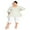 Olive Green, variant on Avenue Women's Plus Size Hattie V-neckline Elbow Sleeves Stripe Tunic Top