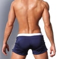 thumbnail image 4 of kpoplk Mens Swimwear Short Swim Trunks with Zipper Pocket Blue,L, 4 of 6