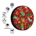 thumbnail image 4 of Gukieu X-mas and New Year Print Car Tire Cover, Adjustable Waterproof and Dustproof Tire Protection Cover, Suitable for SUV, Truck, Van-14 inch, 4 of 6