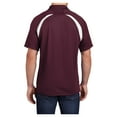 thumbnail image 2 of Yellow Rooster Men's Dry Zone Colorblock Raglan Male Polo T-Shirts Maroon/ White Black 4XL, 2 of 6
