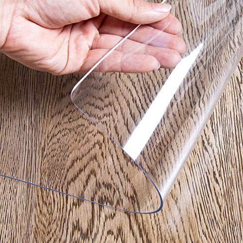 Ostepdecor Upgraded Version 1 5mm Thick Clear Table Cover Protector 42 X 120 Inch Odorless Table Plastic Cover Clear Table Pad Heavy Duty Table Protector For Dining Room Table Walmart Com Walmart Com