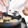 thumbnail image 2 of DAMAIE Egg shaper Egg Ring Stainless Steel Omelet Mold Non Stick Cooking Pancake Tool , 4 Pack Mold, 2 of 7