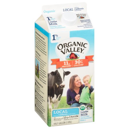 Organic Valley® Organic Lowfat 1% Milk 0.5 gal. Carton