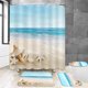 thumbnail image 1 of Juego de 4 cortinas de ducha con diseño de delfines, decoración para baño con diseño de océano azul y alfombras antideslizantes, tapete en forma de U para baño, tapa de inodoro, cortinas de baño, 1 of 7