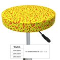 thumbnail image 4 of Gukieu Red Hot Chilly Print Round Chair Cover, Dust-proof and Non-slip Bar Chair Protective Cover, Suitable for Bars, Restaurants, Offices-13 inch, 4 of 7