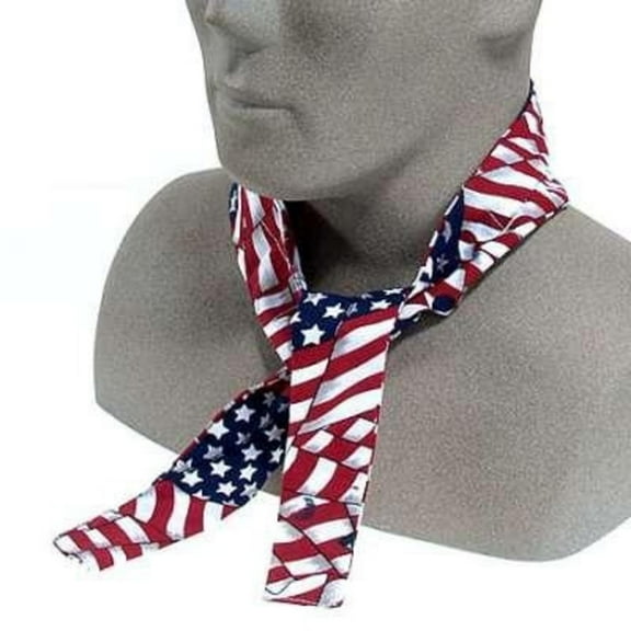 Zan Headgear Cotton Cooldanna Head/Neck Wrap Solid Black