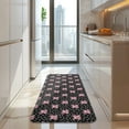 thumbnail image 4 of Black Cartoon Pink Winged Unicorn Pattern Kitchen Rug Mat,Kitchen Runner Rugs Non Skid Washable,Decorative Kitchen Floor Mats for Kitchen,Sink,Laundry,17"x47.2", 4 of 7