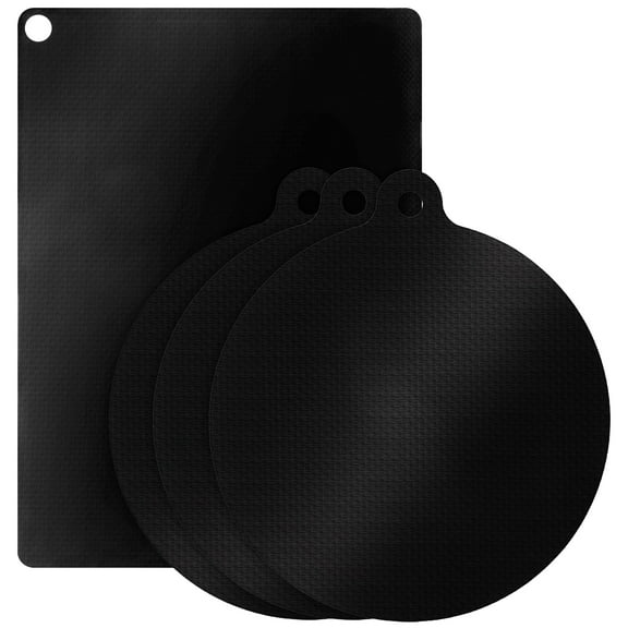 KALLORY 4pcs Silicone Induction Stove - Non- , Cooktop Covers for Glass Top Stoves, Anti-