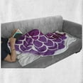 thumbnail image 6 of Purple Mandala Soft Flannel Fleece Throw Blanket, Watercolor Lotus Flower Yoga Boho Style Painbrush Artwork, Cozy Plush for Indoor and Outdoor Use, 60" x 80", Fuchsia White, by Ambesonne, 6 of 6