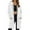 8# White, variant on 2026 New Women Casual Zip Up Fleece Hoodies Long Knee Length Jacket Tunic Sweatshirt with Pockets