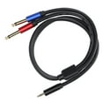 thumbnail image 4 of Cable adaptador de audio balanceado, JORINDO JD6092 Cable de audio de tipo dual de 6,35 mm Cable de audio Rendimiento inigualable, 4 of 12
