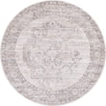 thumbnail image 1 of Unique Loom Tapis Ton sur Ton Portland 7' x 7' Rond Beige/ivoire, 1 of 1