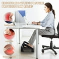 thumbnail image 4 of Foot Rest, Six Heights Adjustable Foot Rest for Under Desk at Work, Ergonomic Foot Stool for Under Office Desks, Under Desk Footrest with Foot Massage Roller, Office Leg Rest (Classics), 4 of 12