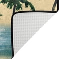 thumbnail image 5 of SKYSONIC 72x48in Watercolor Beach Palms Area Rug, Seagull Non-Slip Floor Carpet for Indoor Living Dining Room and Bedroom Area, 5 of 7