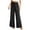 *Black, variant on Women's Drawstring Waist Wide Leg Pants ,Casual Loose Cozy High Waist Comfy Lounge Pants with Pockets Navy,Womens Plus XL